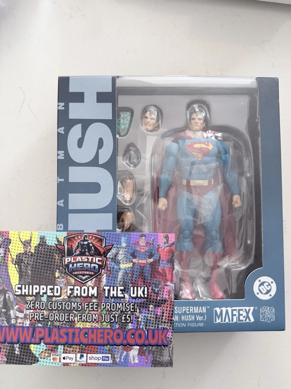 DC Mafex No 117 Batman Hush Superman Man of Steel ⭐0