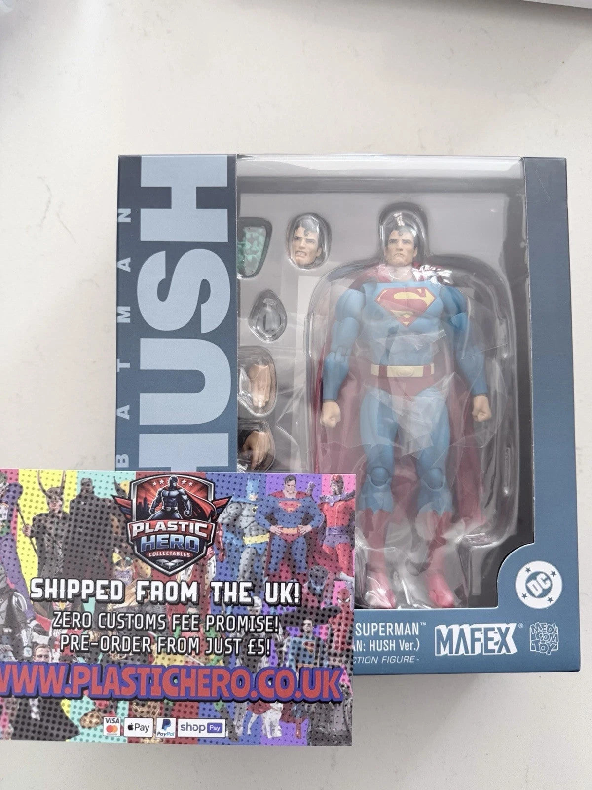 DC Mafex No 117 Batman Hush Superman Man of Steel ⭐0