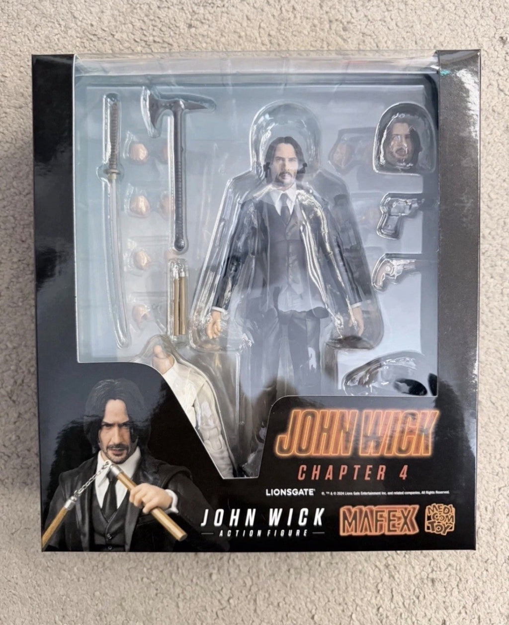 Mafex No 212 Deluxe John Wick /w extra torso (Chapter 4) 🚐4