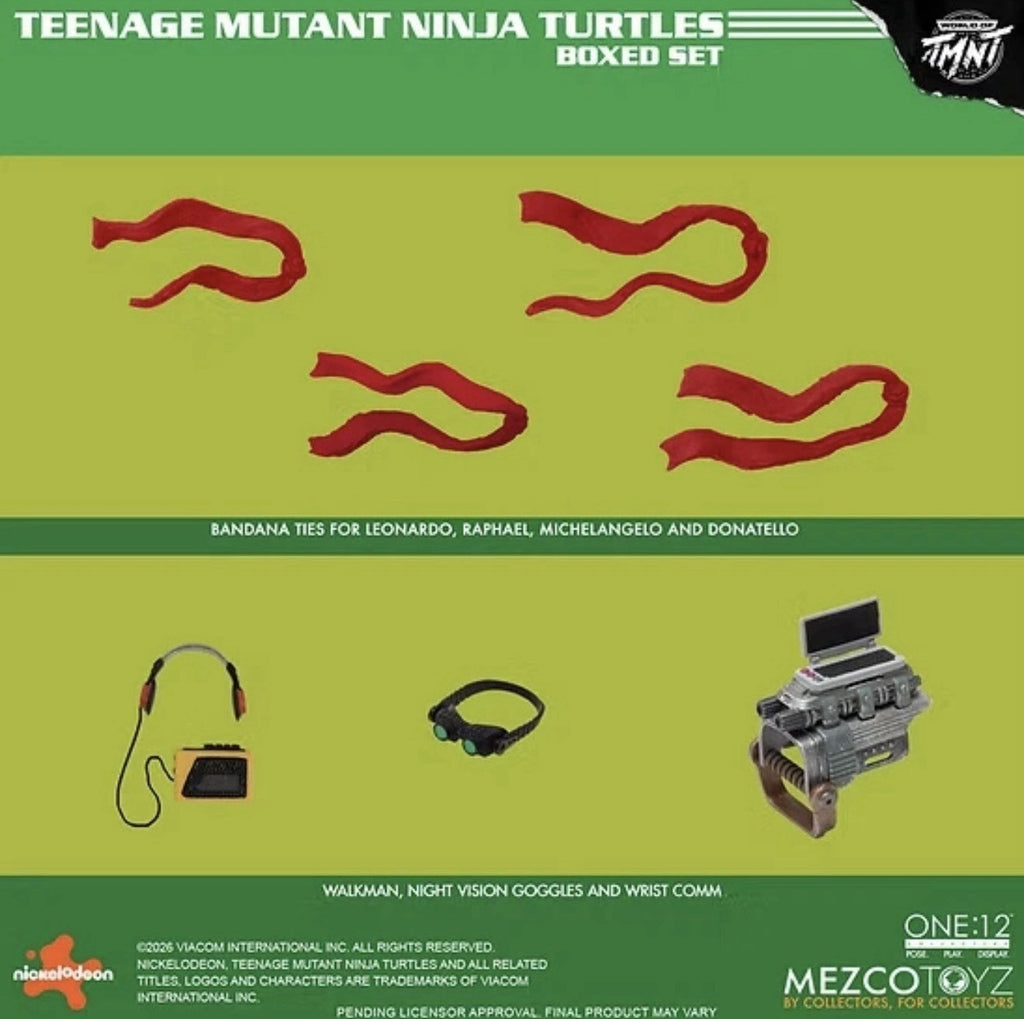 Mezco One:12 TMNT Teenage Mutant Ninja Turtles Boxed Set PRESALE ✈️6