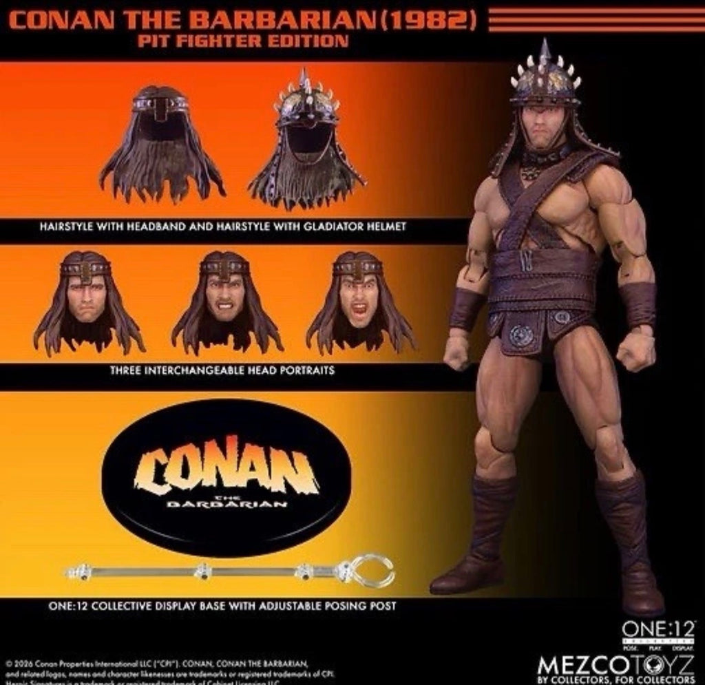 Mezco One:12 Conan The Barbarian (1982): Pit Fighter Edition PRESALE ✈️6