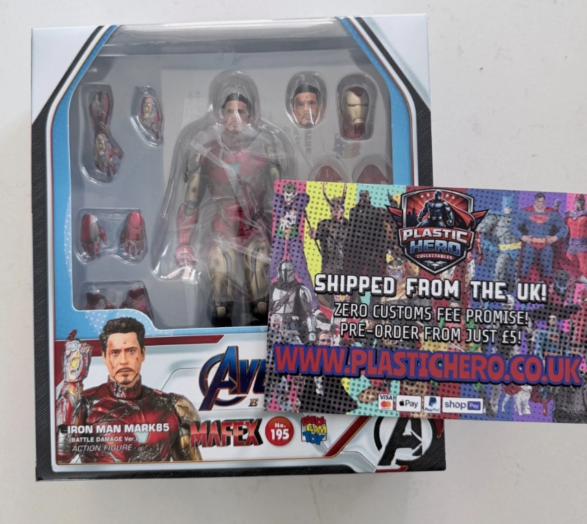 Avengers Endgame Mafex No 195 Iron Man MK85 Battle Damaged ⭐0