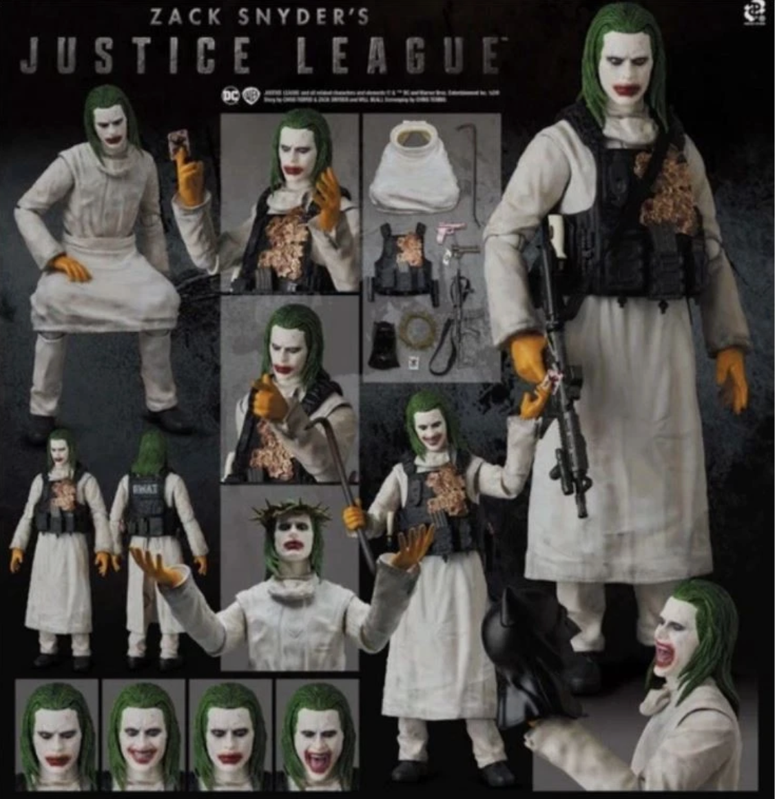 Zack Snyder's Justice League Mafex No 247 Knightmare Joker ⭐2