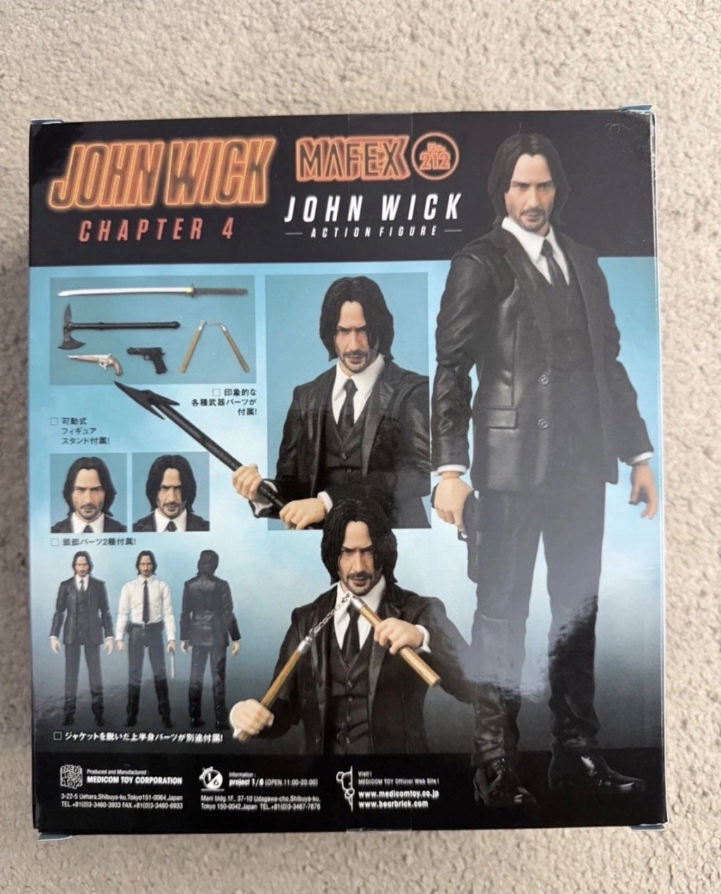Mafex No 212 Deluxe John Wick /w extra torso (Chapter 4) 🚐3