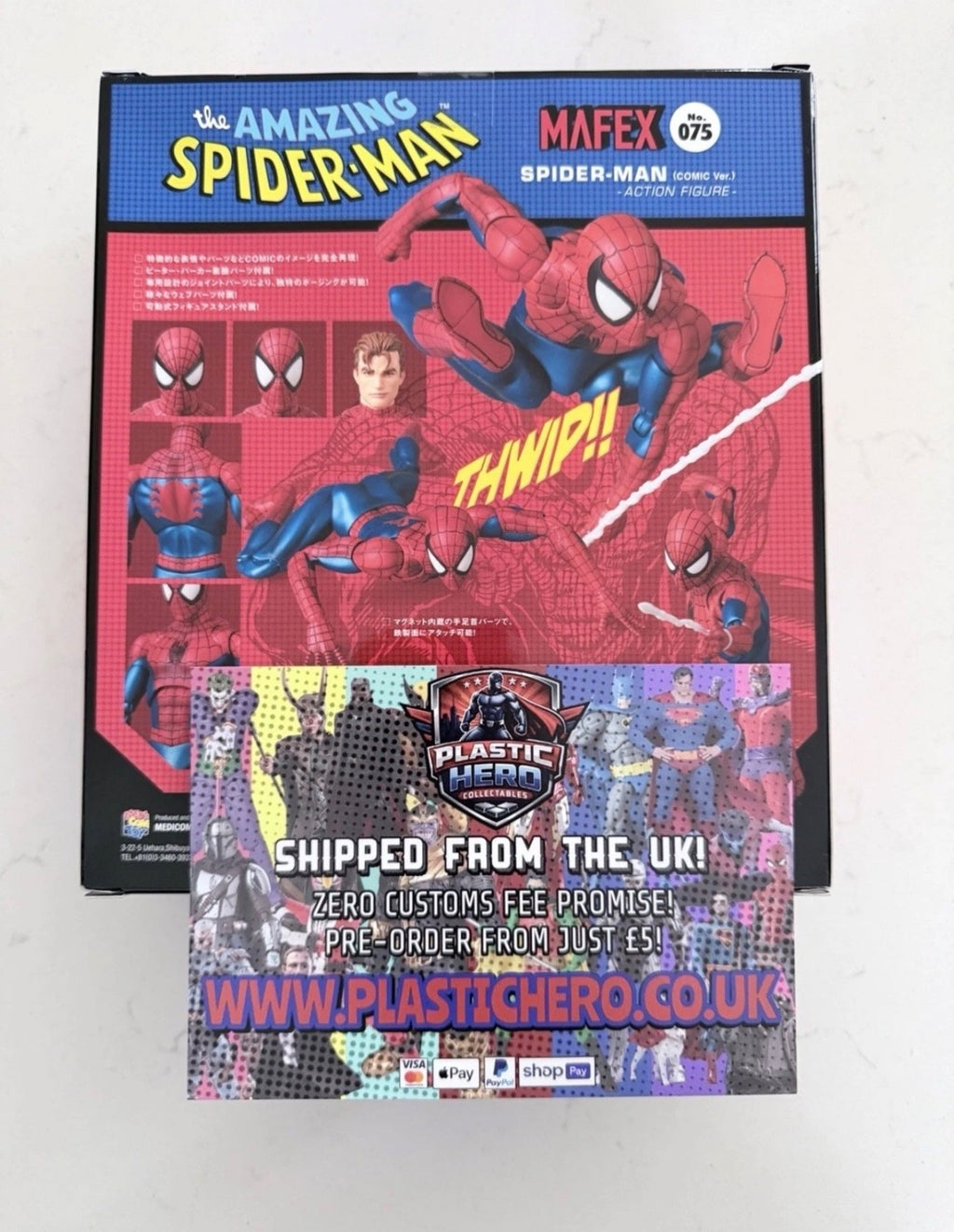 Mafex No 075 Spider-man Comic Version ⭐2