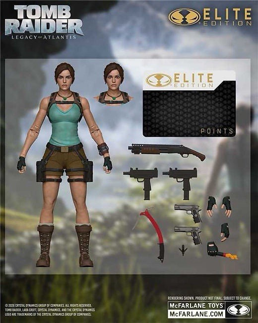 ⭐ Mcfarlane Elite Lara Croft Tomb Raider Legacy of Atlantis DEPOSIT PRESALE1