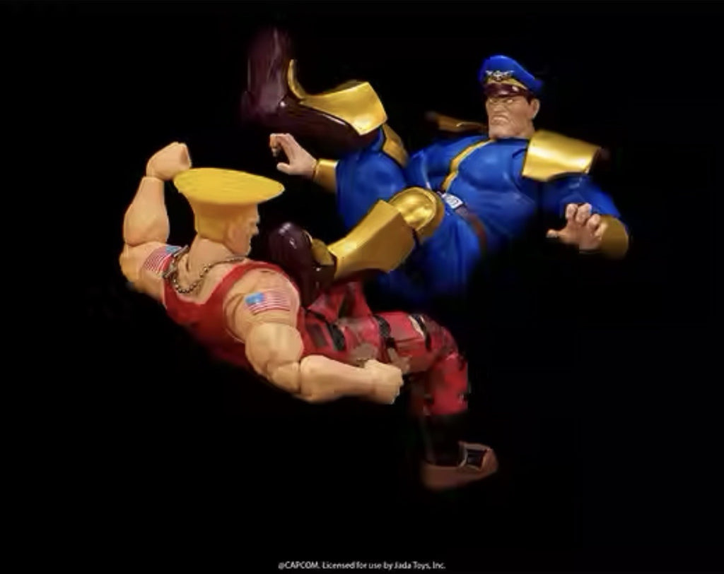 Jada Toys Street Fighter II Guile vs M Bison Versus Twin Pack PRESALE ✈️6