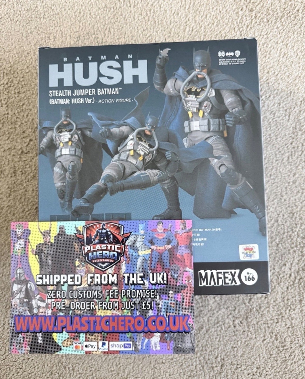 Batman Hush Mafex No 166 Stealth Jumper Batman  ⭐3