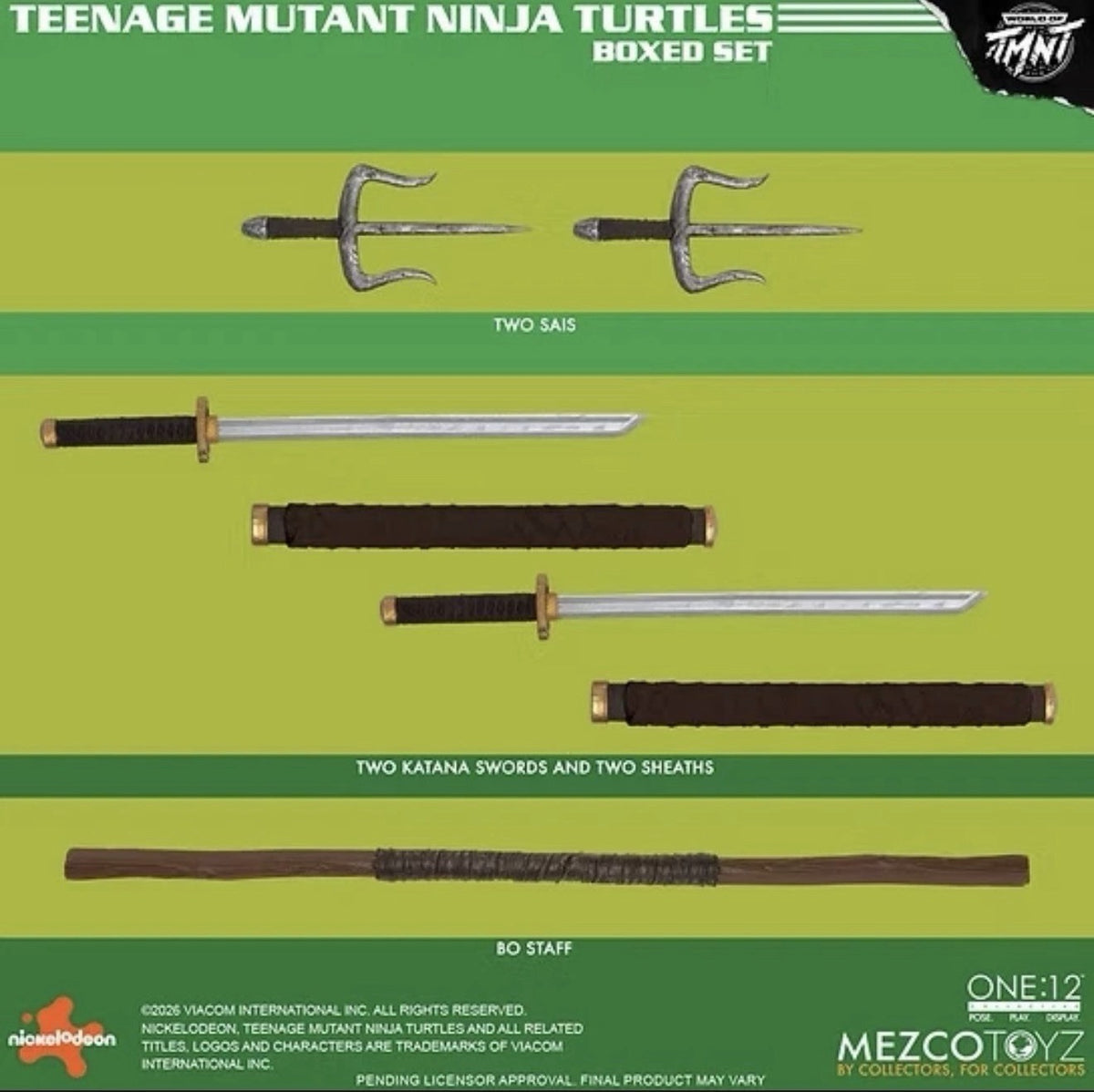 Mezco One:12 TMNT Teenage Mutant Ninja Turtles Boxed Set PRESALE ✈️9