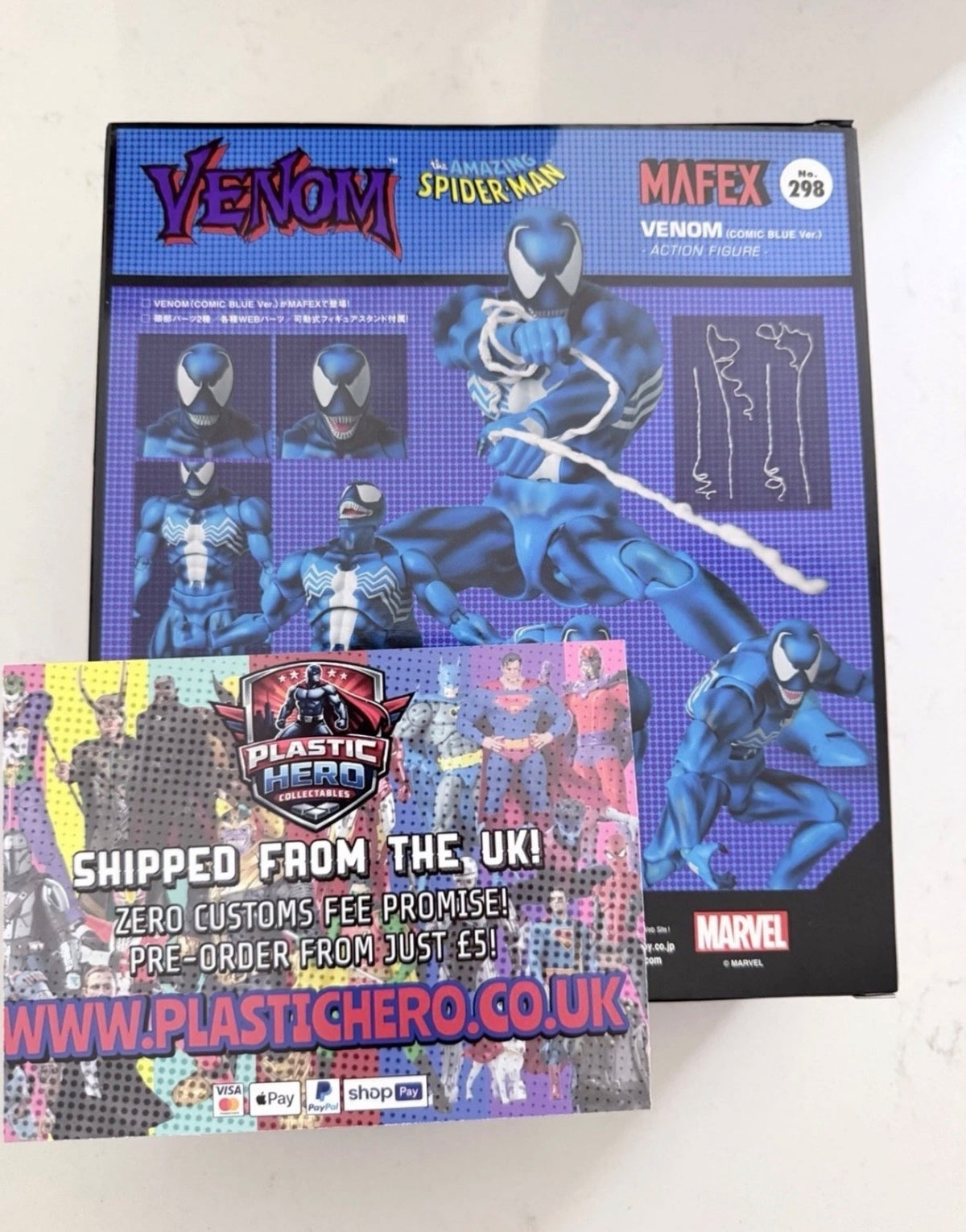 Spider-man Mafex No 298 Venom Blue Comic Version ⭐1