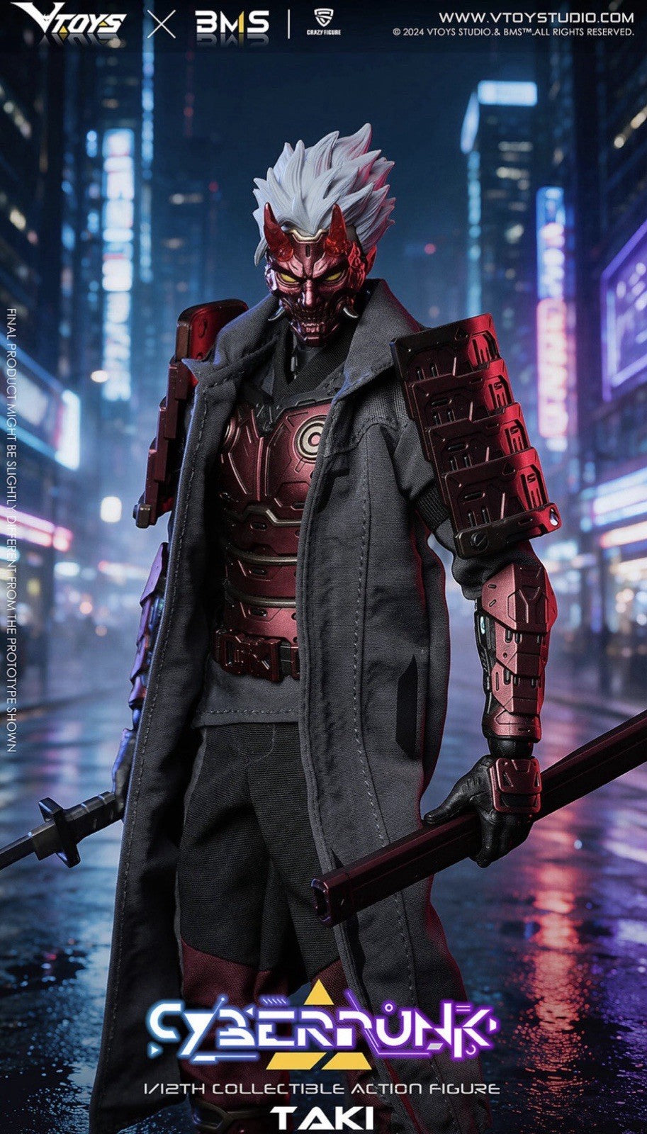 VToys x BMS x CF Cyberpunk Samurai - The Crimson Dawn of the Blade - UK SELLER3