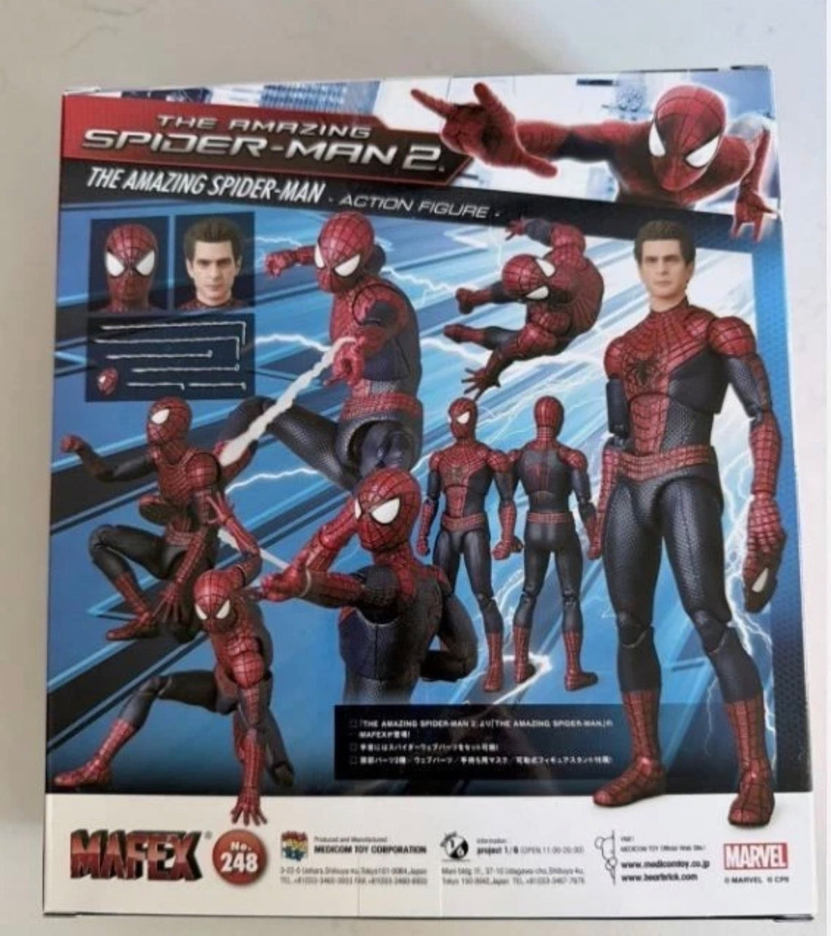 TASM Spider-man Mafex No 248 The Amazing Spider-Man 2 Andrew Garfield ⭐1