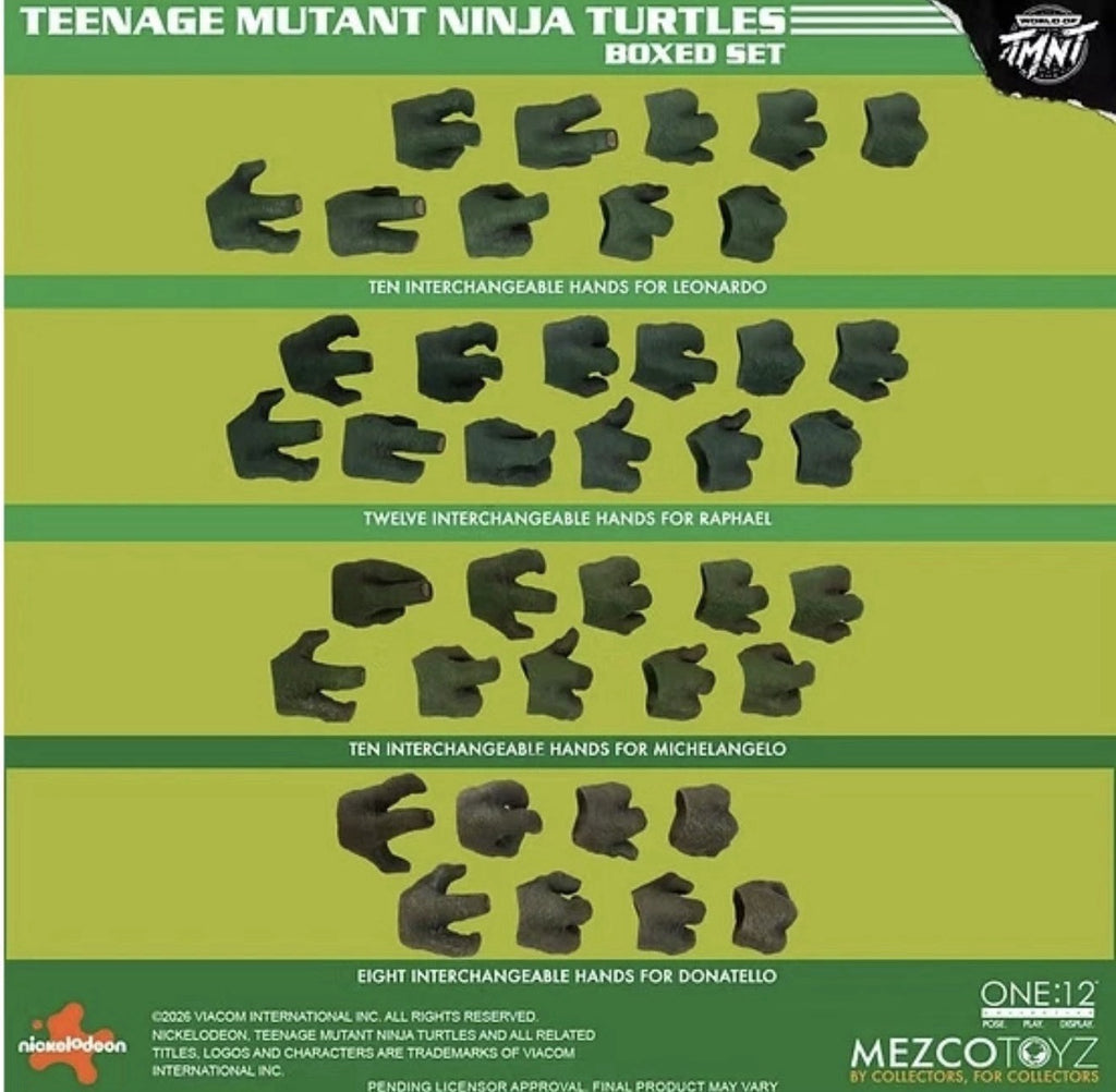 Mezco One:12 TMNT Teenage Mutant Ninja Turtles Boxed Set PRESALE ✈️3