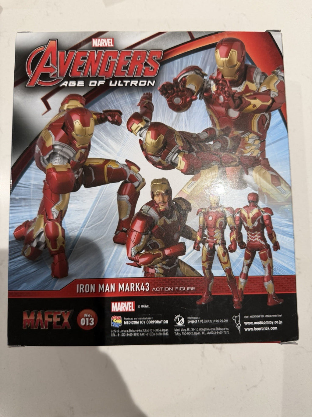 Marvel Mafex No 013 Avengers Age of Ultron Ironman Mark 43 ⭐1