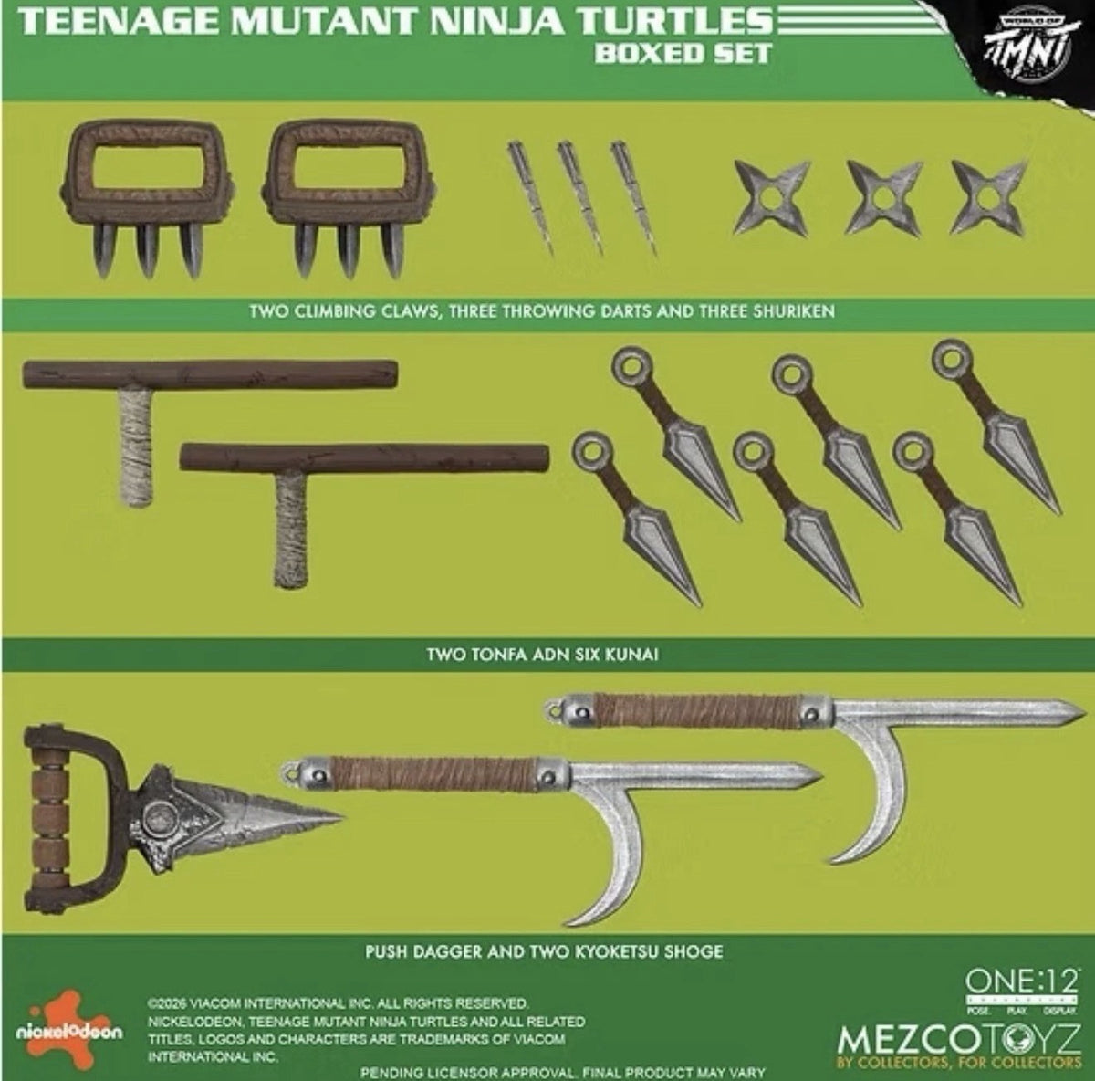 Mezco One:12 TMNT Teenage Mutant Ninja Turtles Boxed Set PRESALE ✈️8