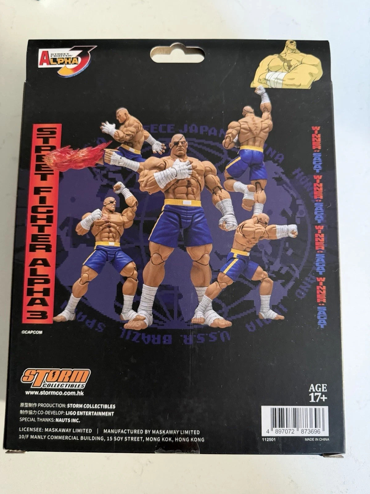 ⭐ Jada Toys Street Fighter Alpha 3 Storm Arena Sagat  1
