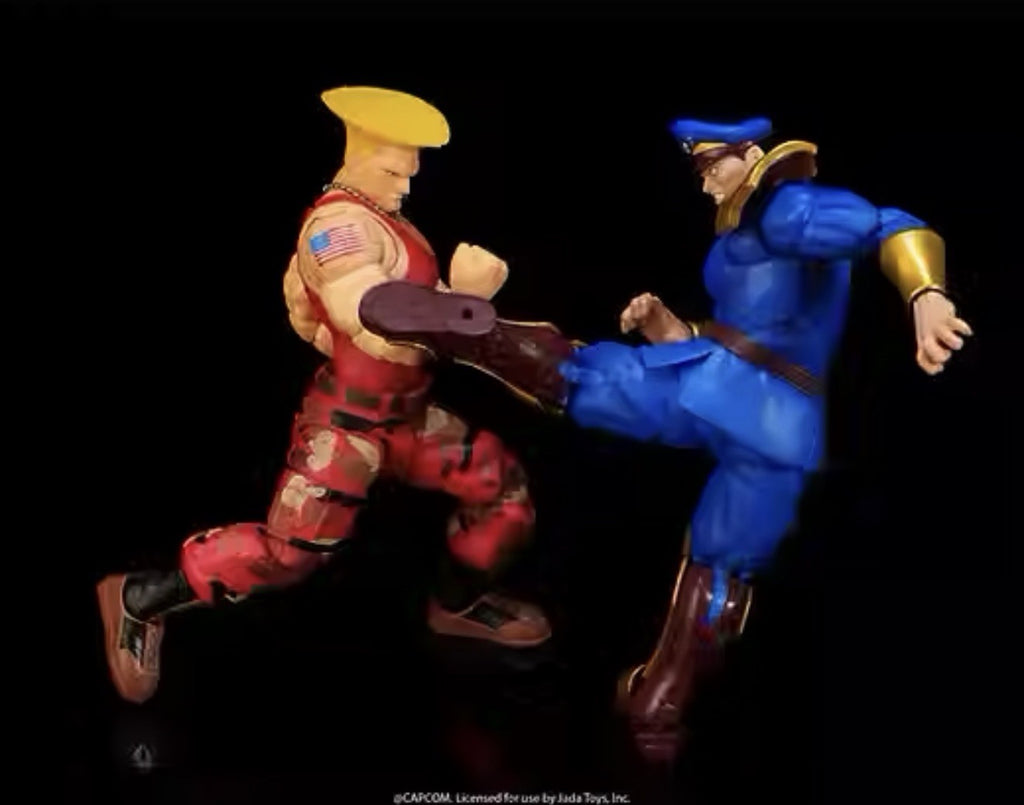 Jada Toys Street Fighter II Guile vs M Bison Versus Twin Pack PRESALE ✈️3