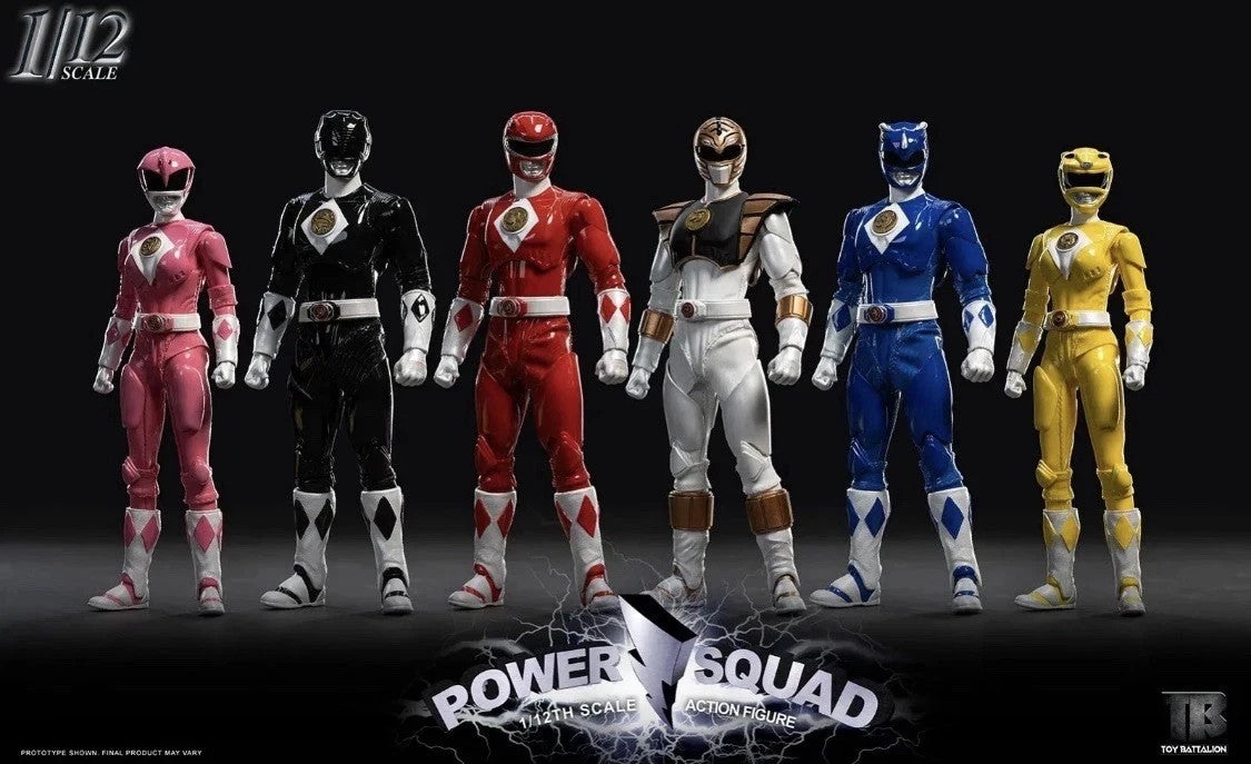 ⭐ Power Rangers TOYS BATTALION - Power Squad (6 Figure Set) TB020  0