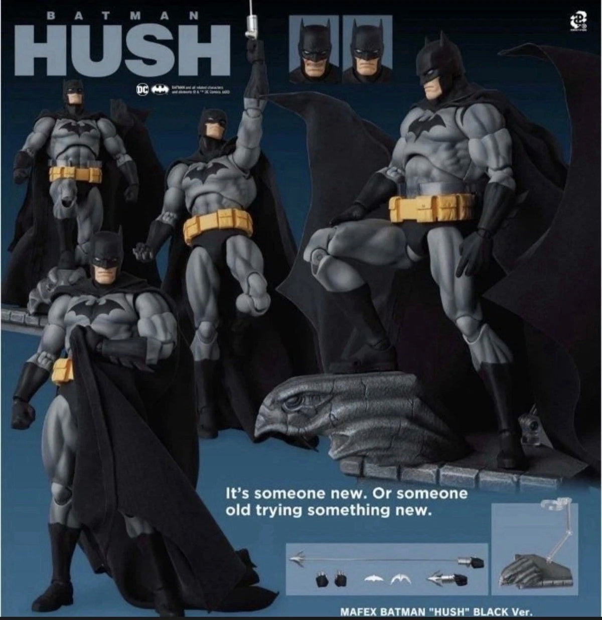 DC Mafex No 126 Batman Hush Batman black ⭐2